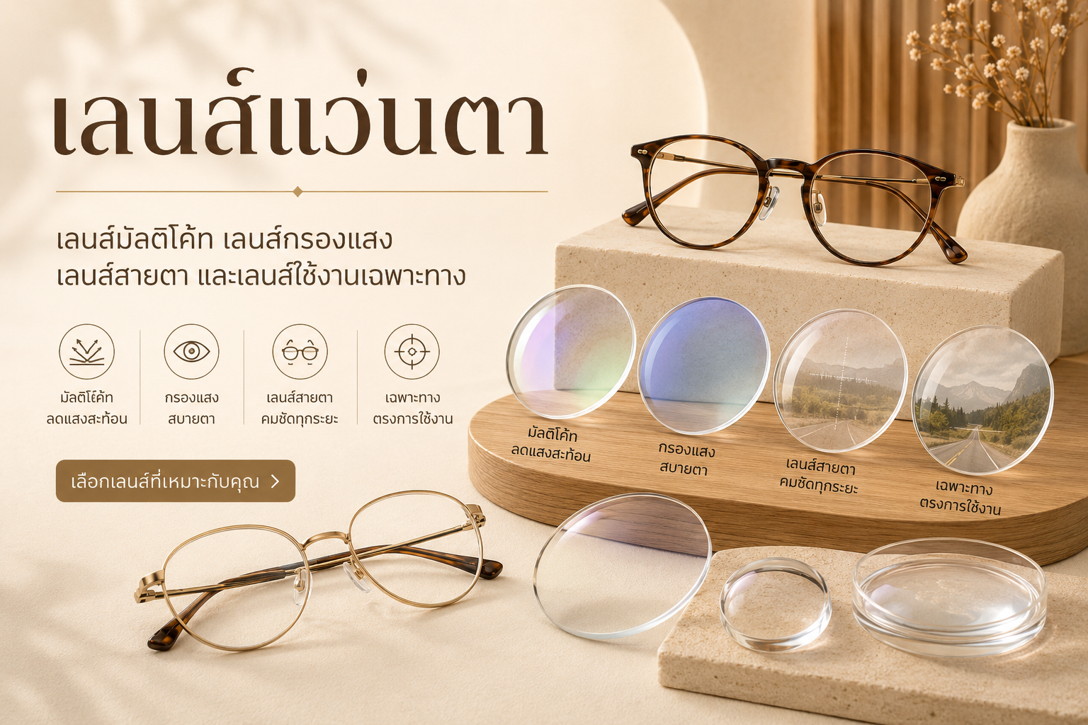 เลนส์แว่นตา January Optical